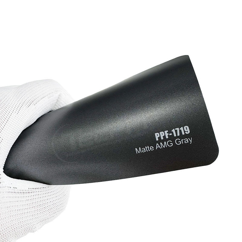1.52x16m / 60inchx53ft PPF-1719 AMG cinza fosco mudança de cor pintura filme de proteção 8mil espessura cor