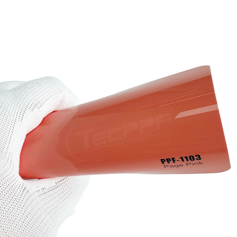 8mil Espessura Página de cura por calor Mudança de cor rosa Pintura Proteção de filme Carro Ppf Wrap