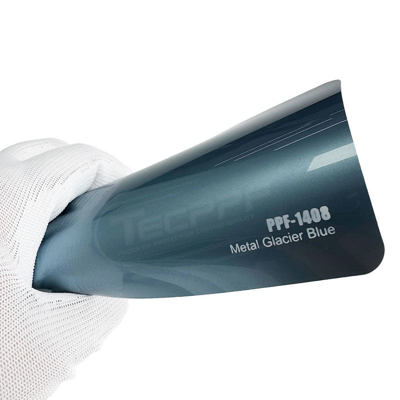 PPF-1408 Metal Glacier Blue Color Paint Proteção de Pintura Film à prova de manchas