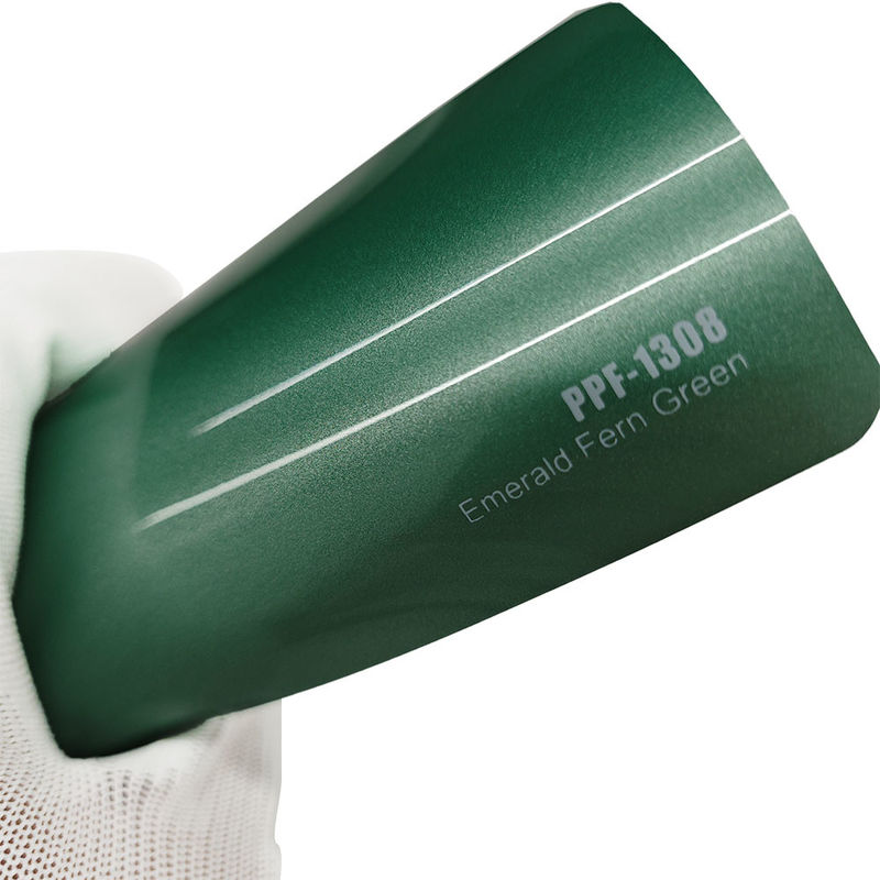 Flexível PPF-1308 Esmeralda Fern Verde Película de Proteção de Pintura 1.52x16m