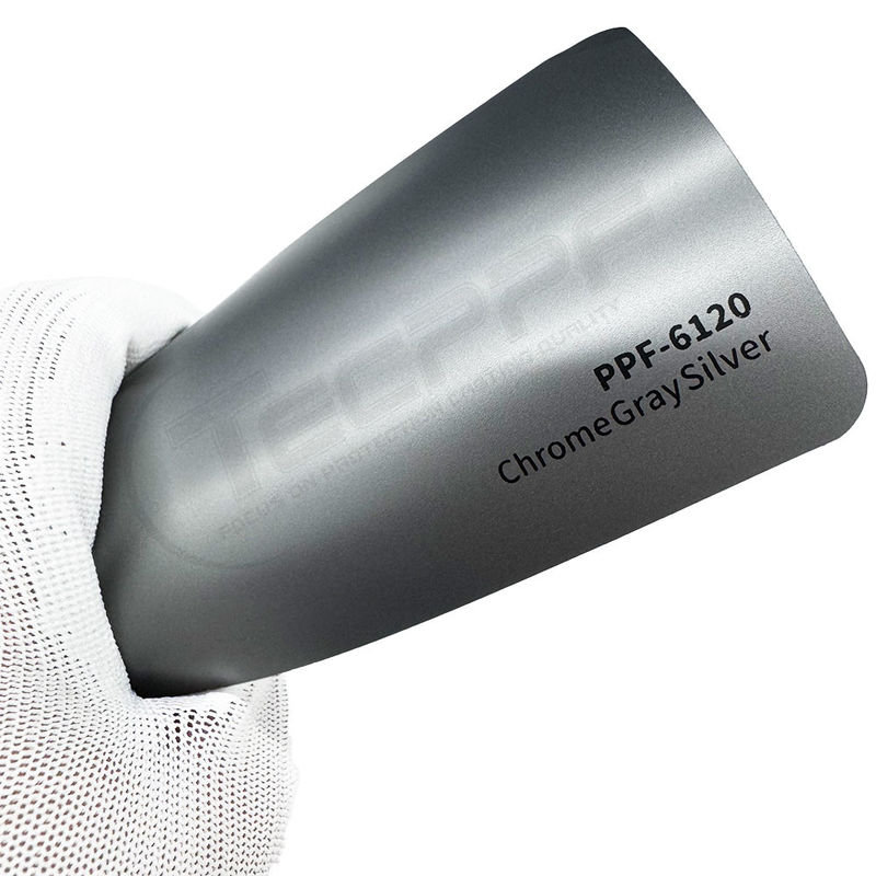 PPF-6120 Cromo Cinza Prateada Cor Pintura Proteção Película 8 Mil resistente a arranhões