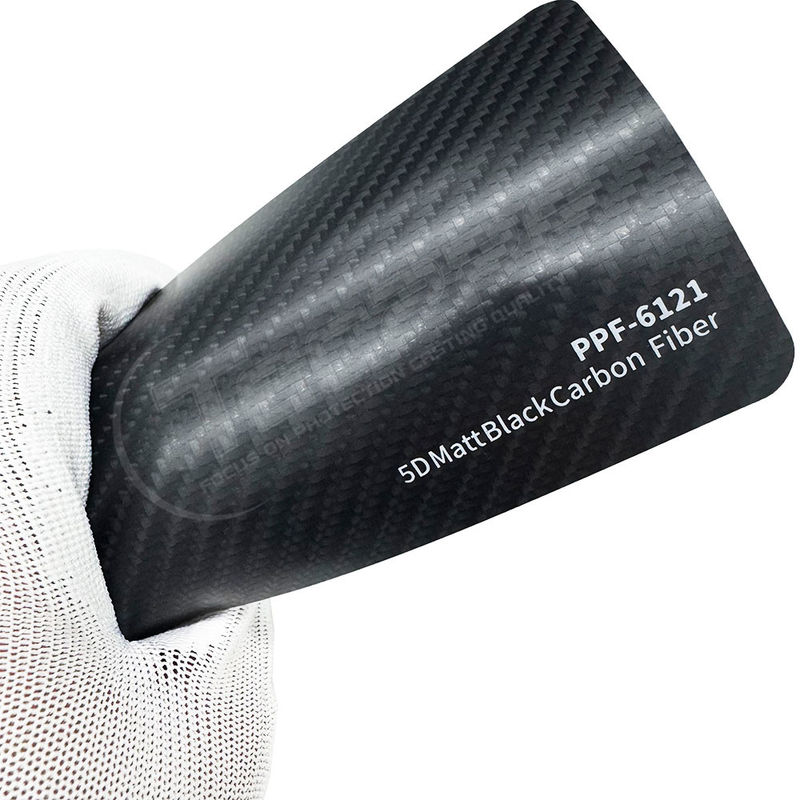 PPF-6121 Fibra de carbono preto fosco filme de proteção de tinta 8mil Color PPF