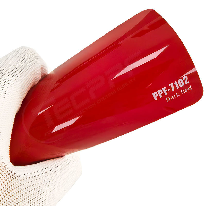 PPF-7102 Película de Proteção de Tinta de Cor Vermelha Escura para Riscos de Carros
