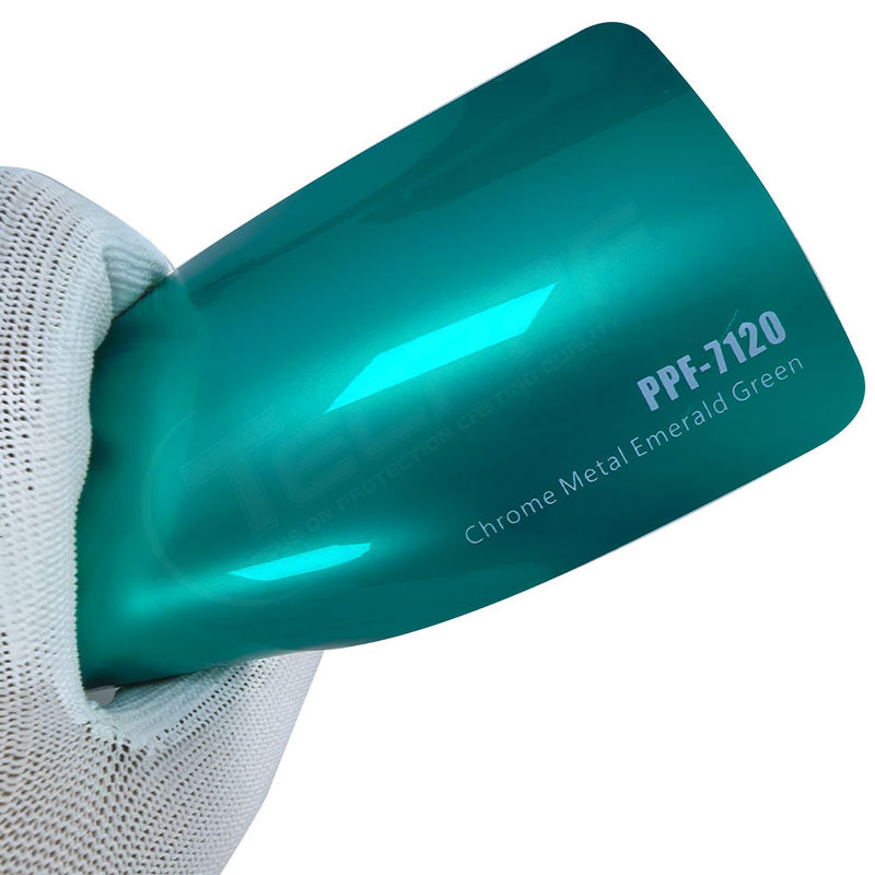 PPF-7120 Cromo Metal Esmeralda Verde Película de Proteção de Tinta Para Riscos de Carro