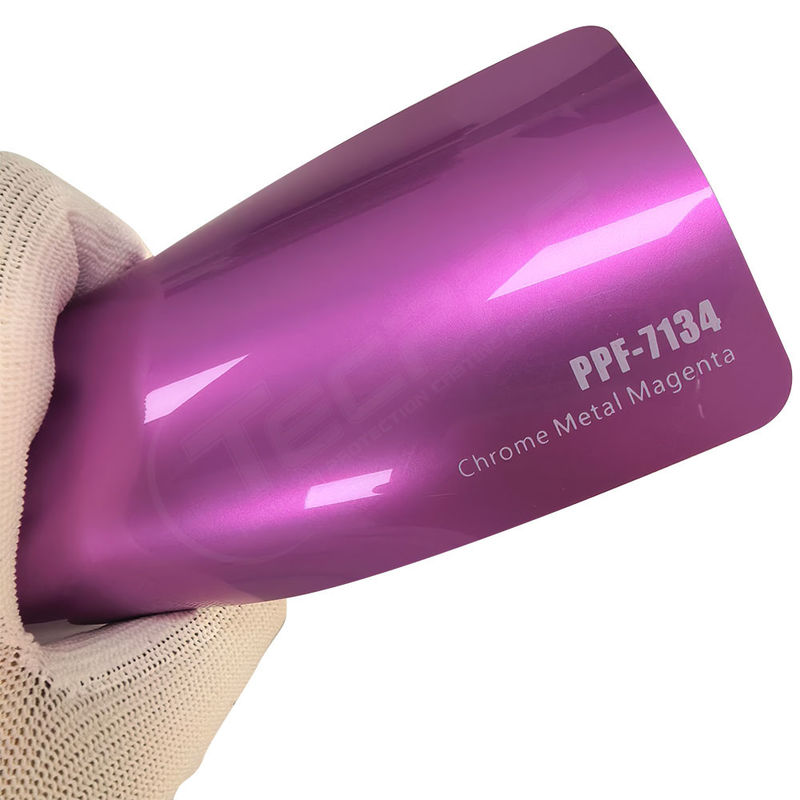 PPF-7134 Cromo Metal Magenta Película de Proteção de Tinta de Cor Para Riscos de Carros