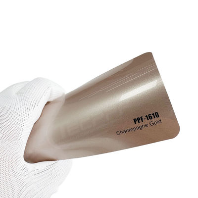60 polegadas x 53 pés TPU lubrificante champanhe cor dourado 8mil mudança de cor película de proteção de tinta