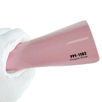8 milímetros Mudança de cor Pintura de Proteção Película Pêssego Rosa Cor Cura térmica 1.52x16m